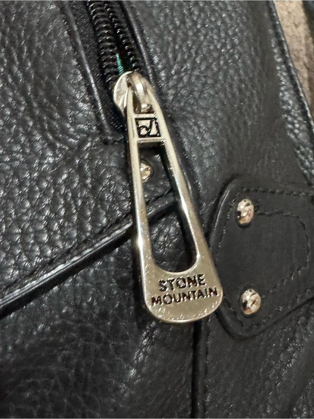 NWT Stone Mountain “Rio Grande” Purse Genuine Leather Shoulder Bag - Black